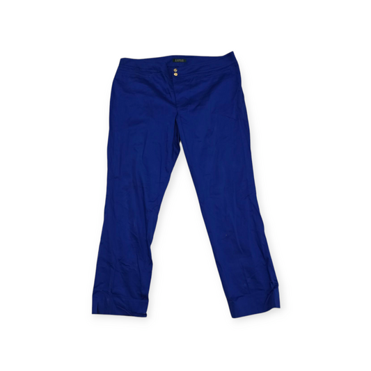 Pantalon Mujer Ralph Lauren Talla 16 Azul Eléctrico