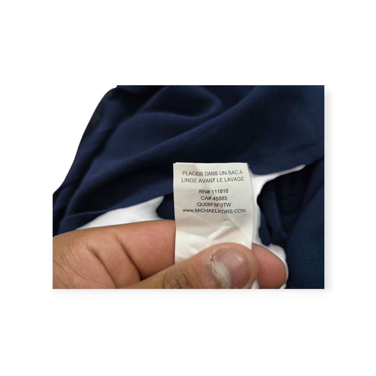 Vestido Michael Kors Xchica Xs Azul Marino Sin Mangas