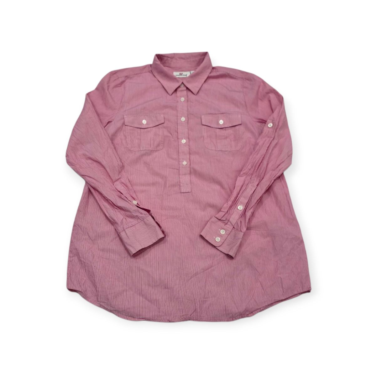 Blusa Vineyard Vines Mediana M Rayada Rosa Con Blanco