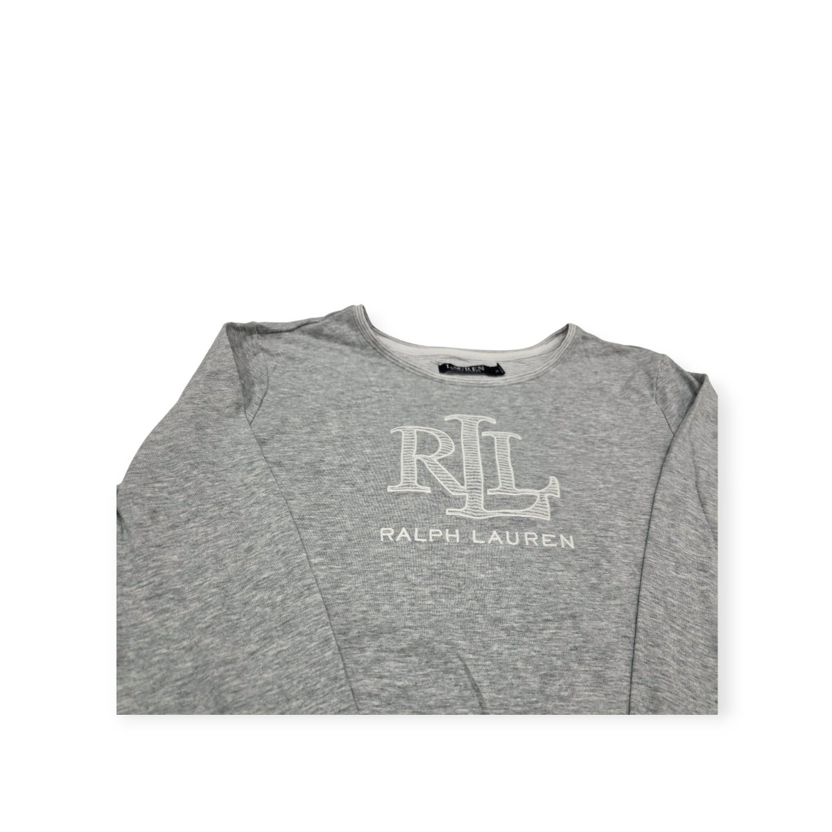 Playera Ralph Lauren Xgrande Xl Gris Claro Manga Larg
