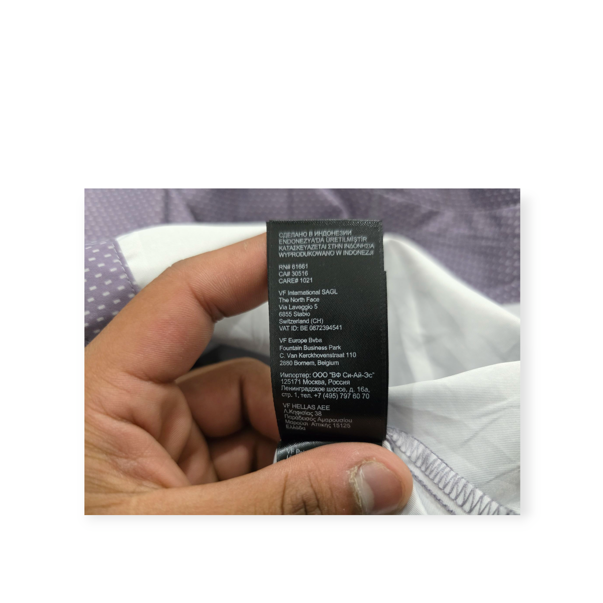 Camisa Impermeable The North Face Mediana Morada Manga Larga Violeta M