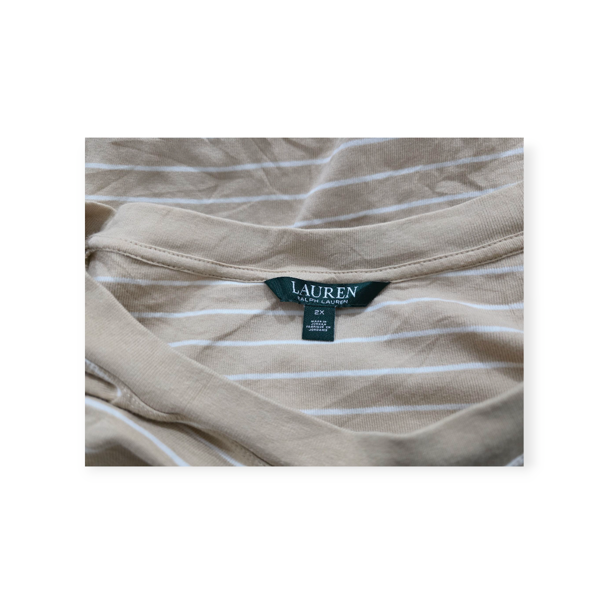 Playera Ralph Lauren Talla 2x Cafe Claro