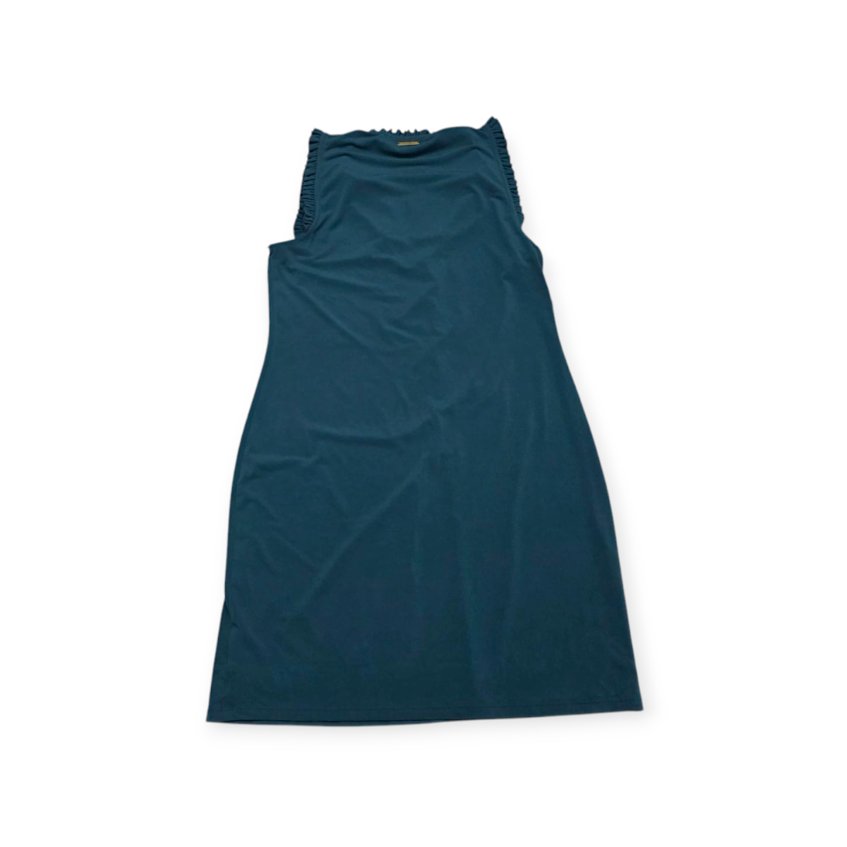 Vestido Michael Kors Xchico Xs Azul Petróleo Sin Mangas