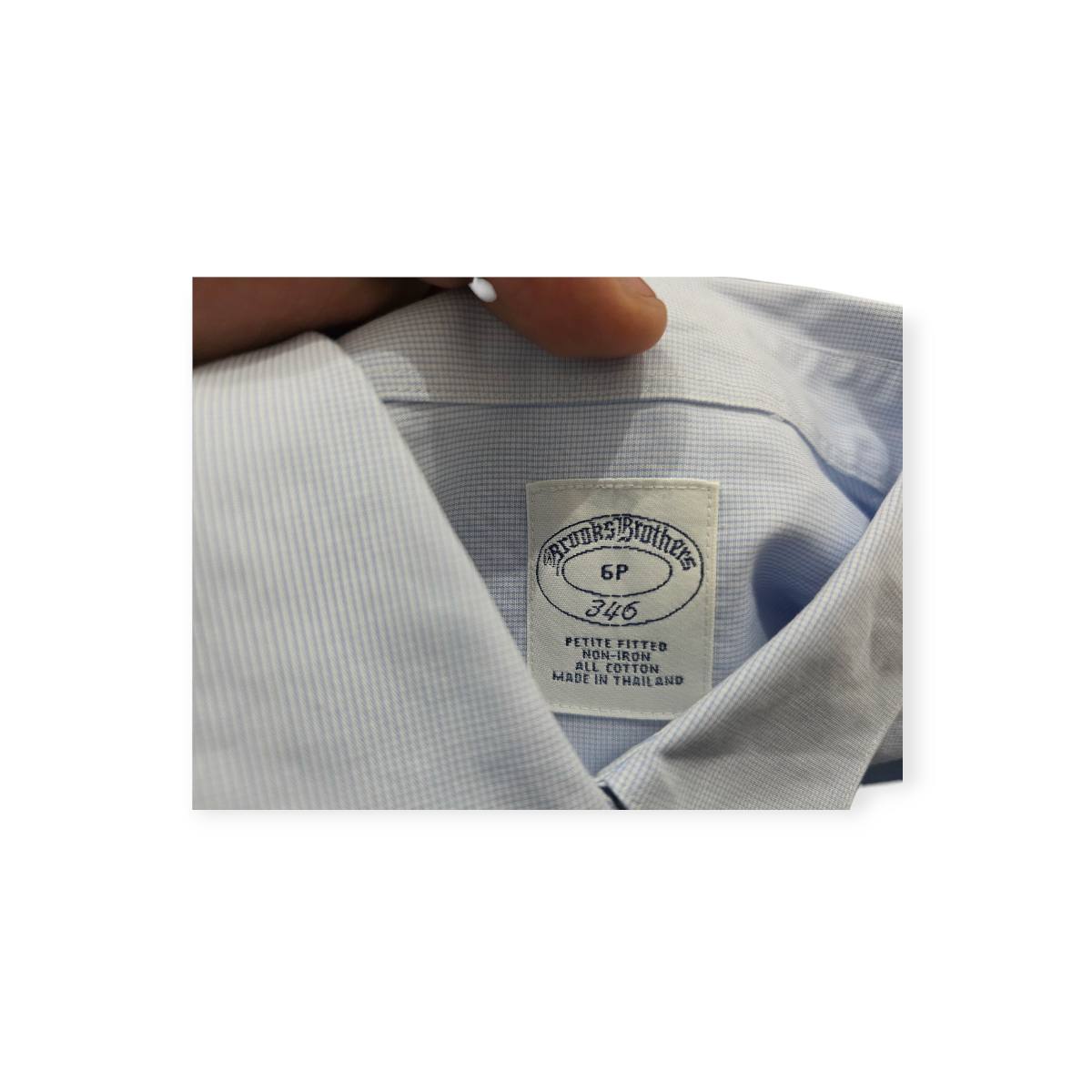 Camisa Brooks Brothers Azul Acero Talla 6 Petite