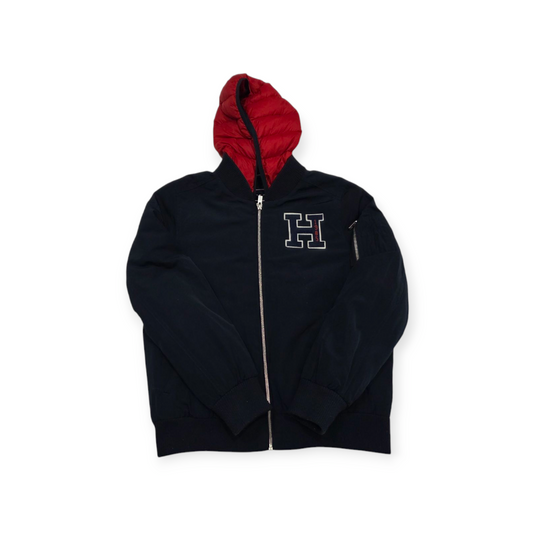 Chamarra Tommy Hilfiger Chico S Azul Marino Con Rojo