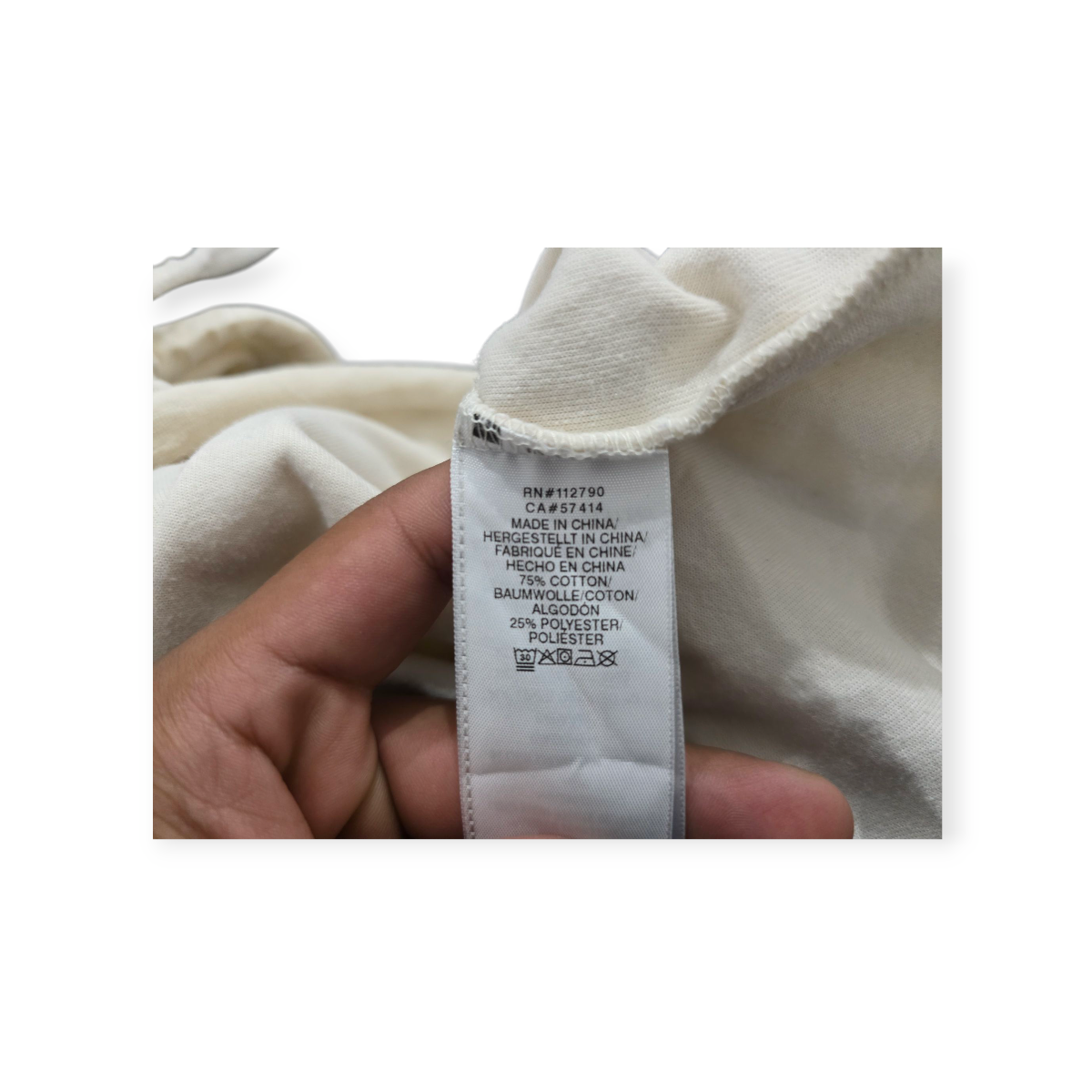 Sudadera Corta True Religion Mediana M Color Crema