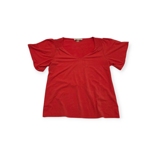 Blusa Michael Kors Mujer Mediana M Naranja Manga Amplia