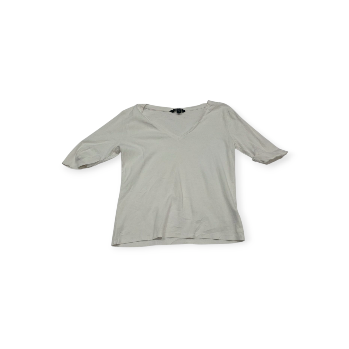 Playera Ralph Lauren De Mujer Mediana M Manga Corta Blanco