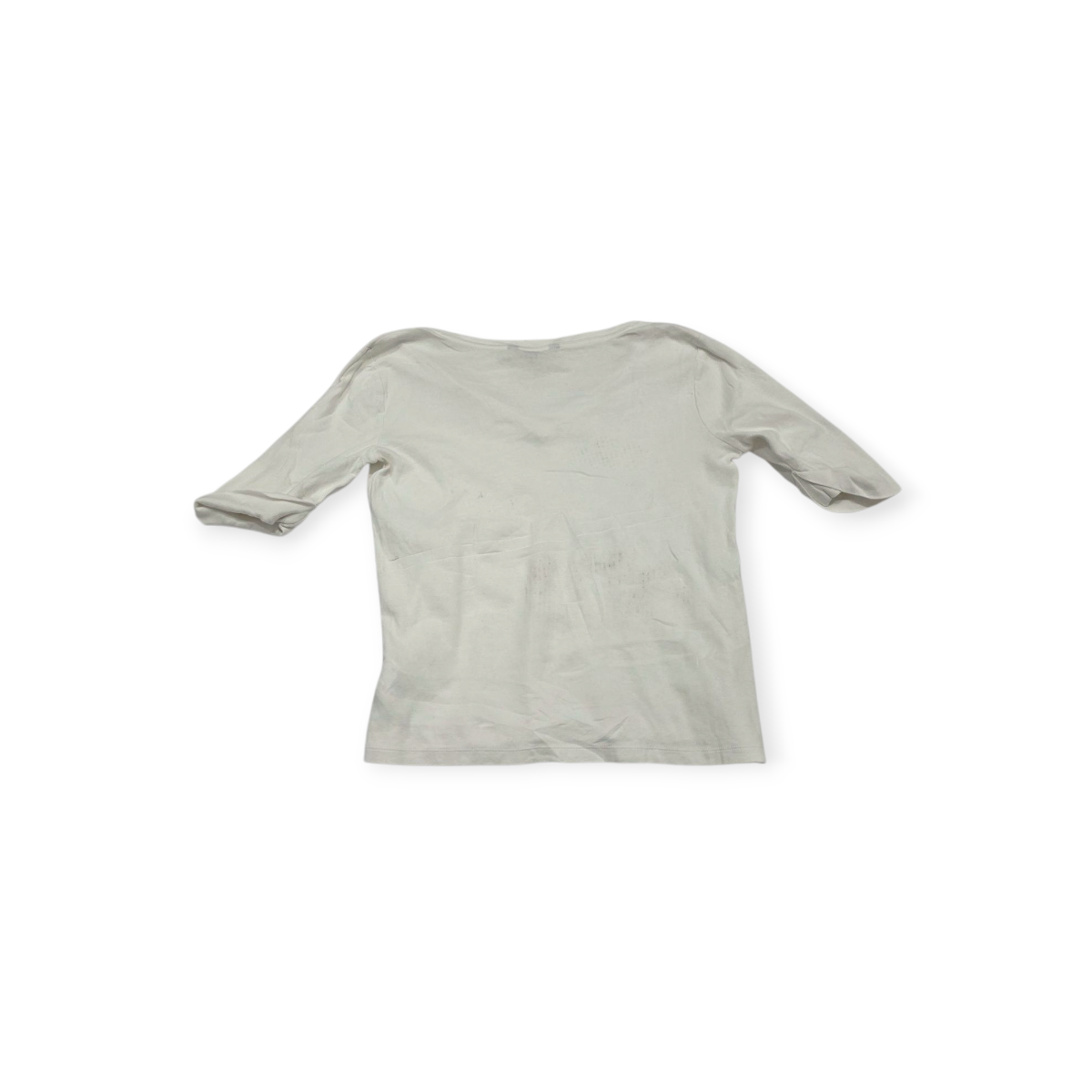 Playera Ralph Lauren De Mujer Mediana M Manga Corta Blanco