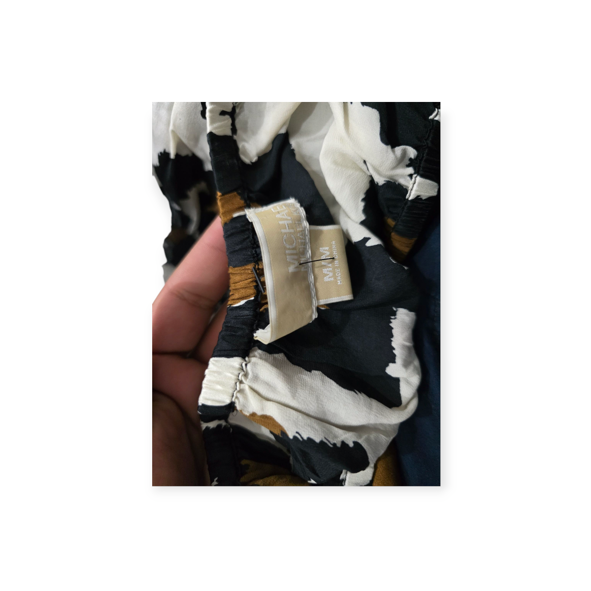 Blusa Michael Kors Animal Print Mediana M Manga Larga