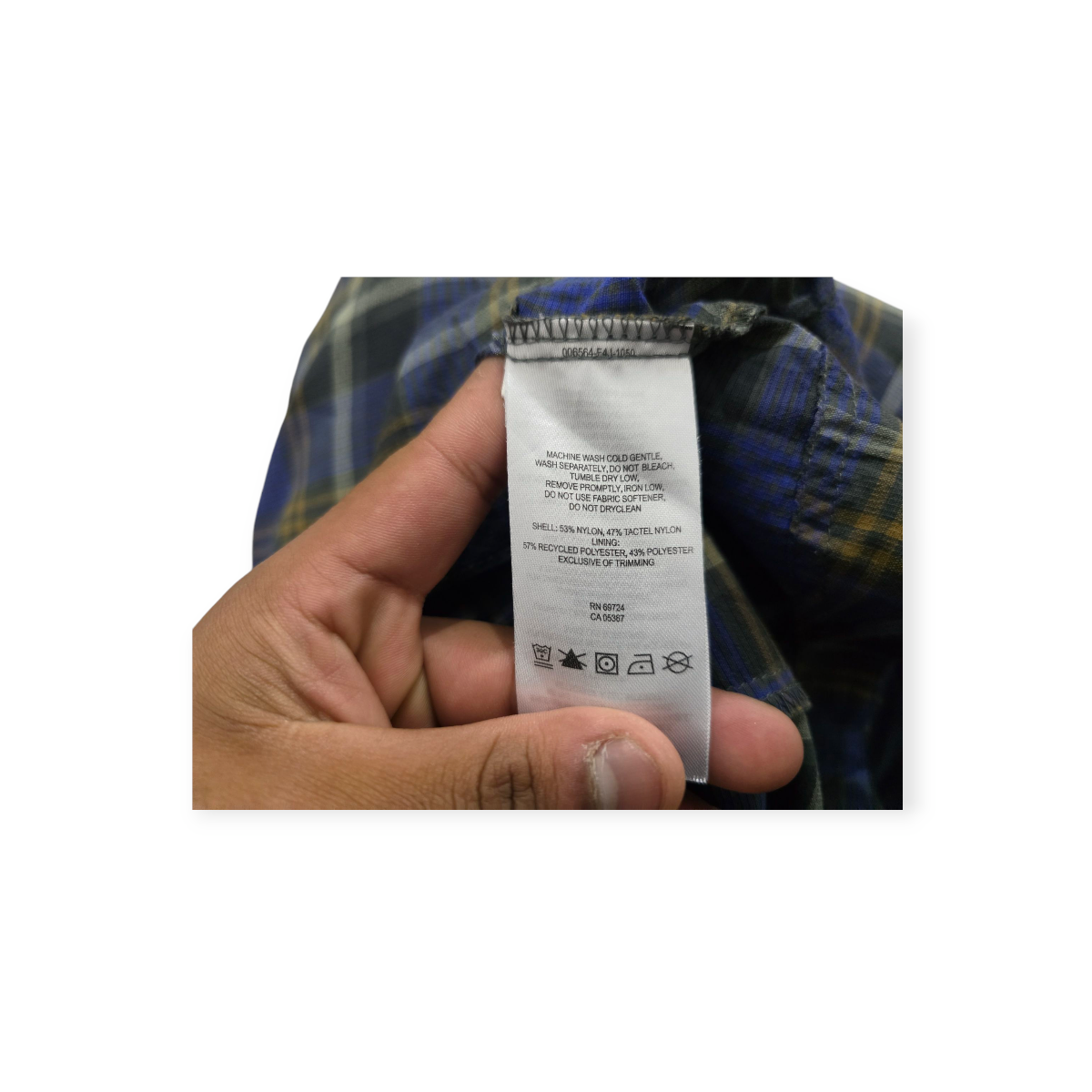 Camisa Columbia Sunprotection Mediana M Cuadros Azul C/verde