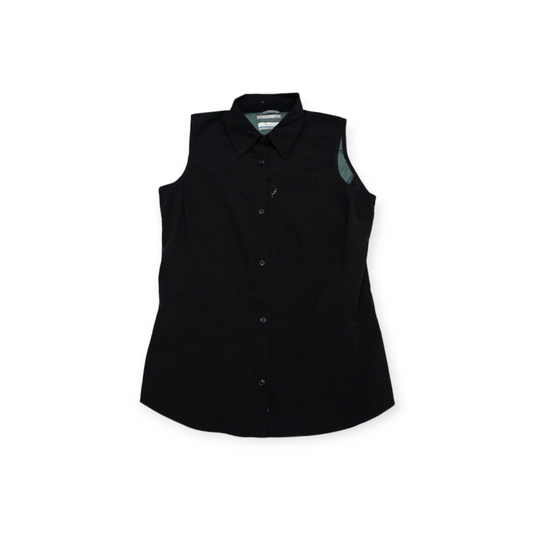 Camisa Columbia Sunprotection Mediana M Negra Sin Mangas