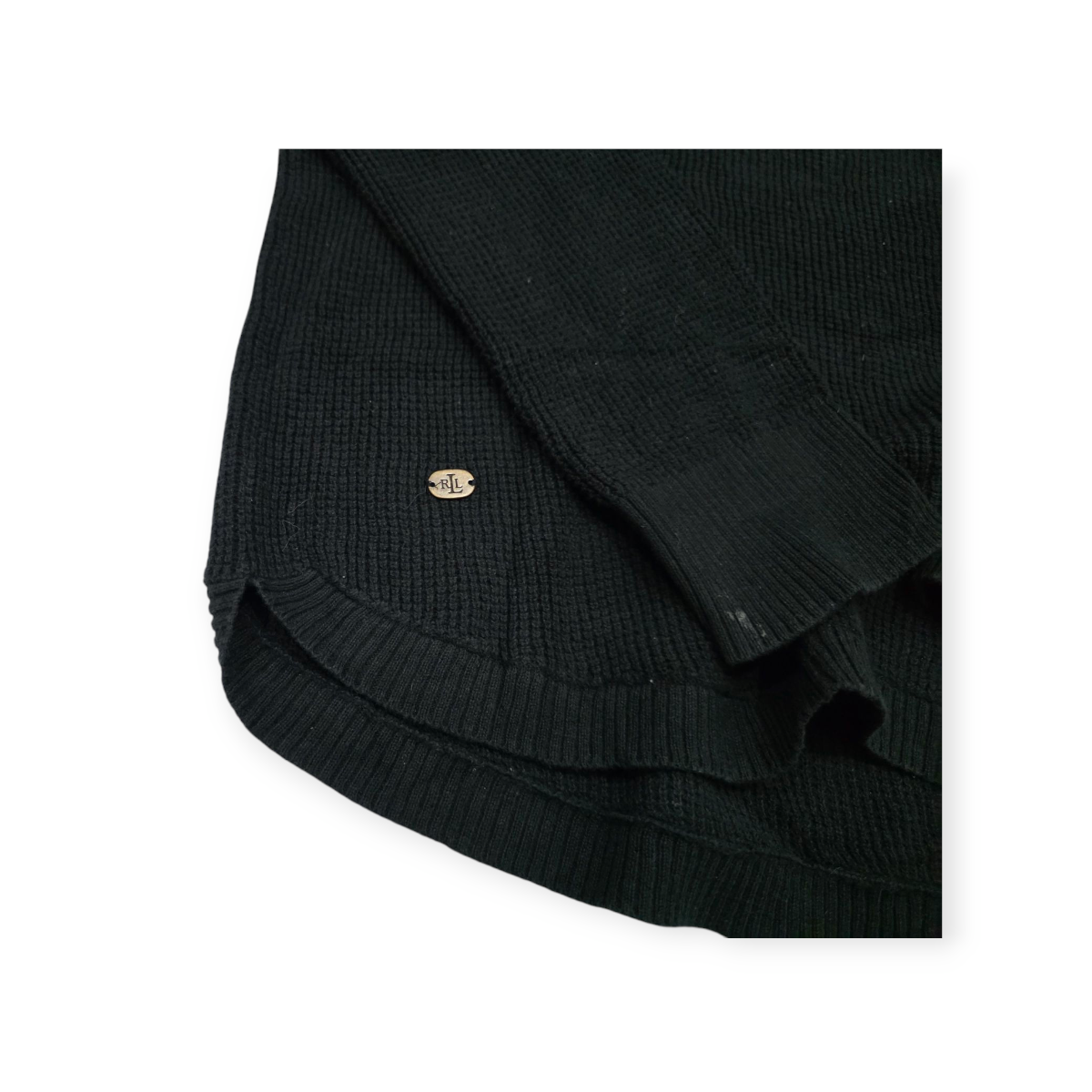 Sueter Ralph Lauren Grande L Con Gorro Color Negro