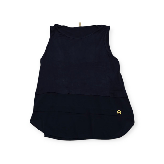 Blusa Michael Kors Azul Grande L Profundo Sin Mangas