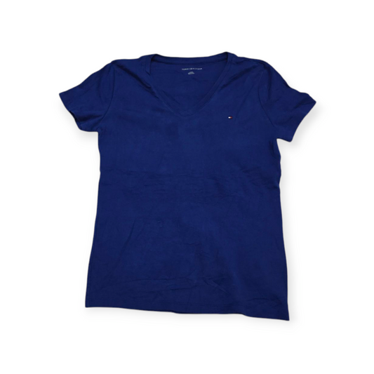 Playera Tommy Hilfiger Grande L Azul Manga Corta