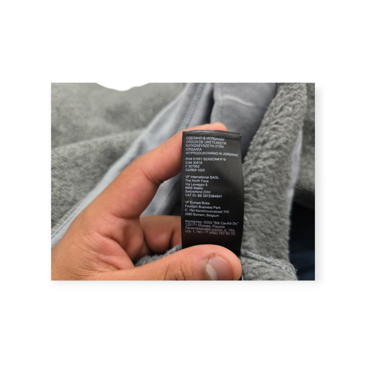 Chamarra The North Face Xgrande Xl Gris Jaspeada