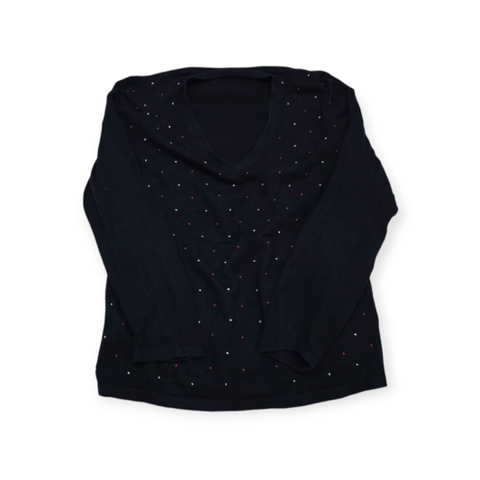 Sueter Tommy Hilfiger Xgrande Xl Azul Marino Con Punto