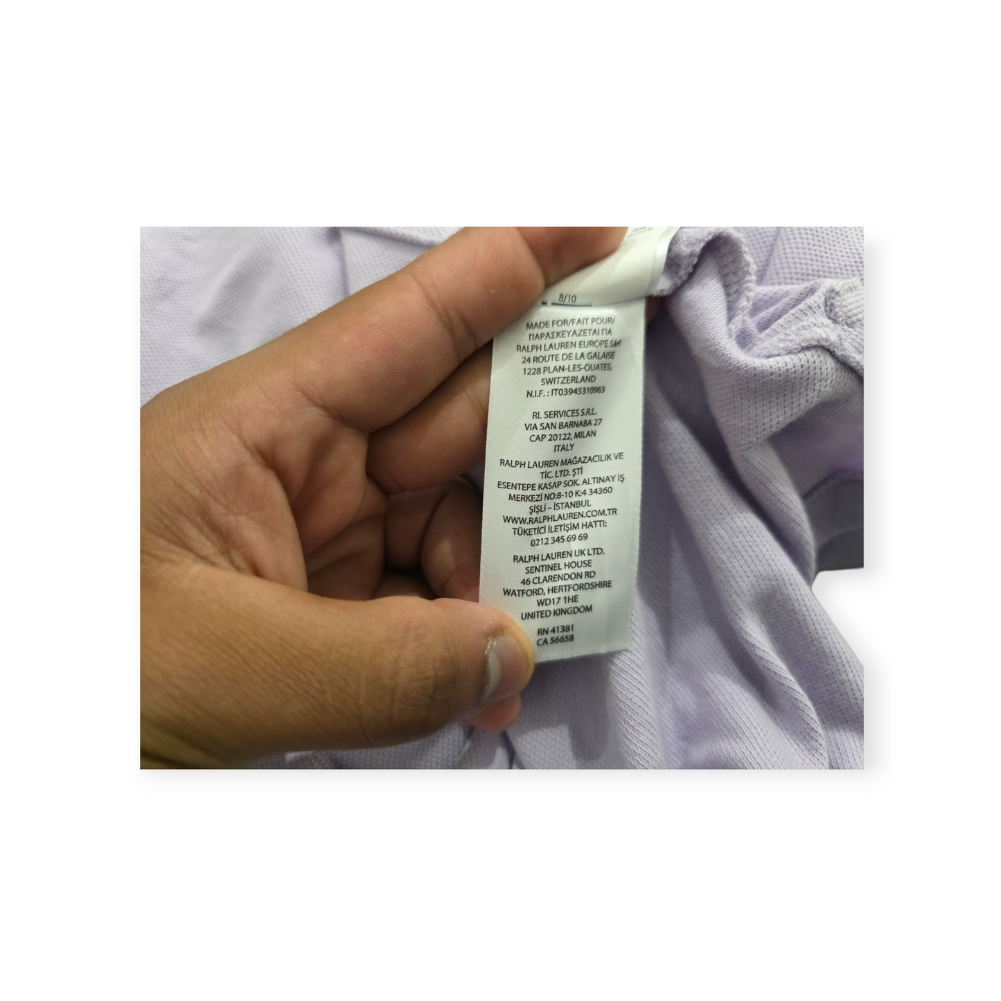 Playera Polo Ralph Lauren Xgrande Xl Color Lila Manga Corta