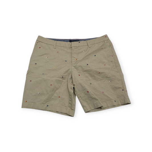 Bermuda Tommy Hilfiger Talla 16 Cafe Claro Con Banderitas