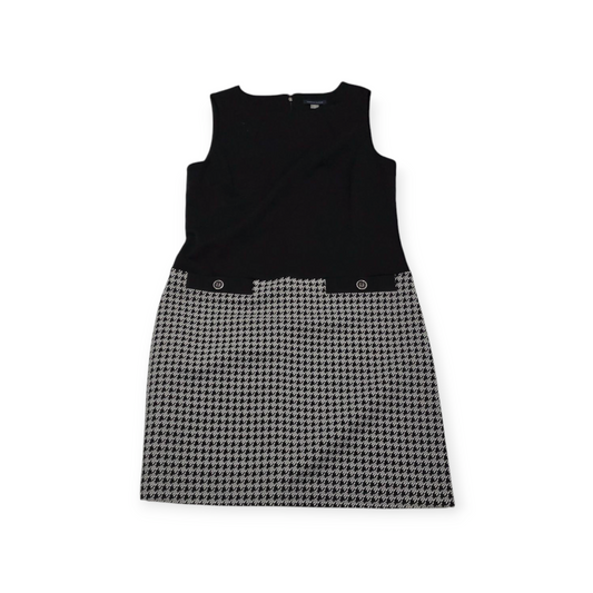 Vestido Tommy Hilfiger Talla 12 Negro Con Gris Sin Mangas