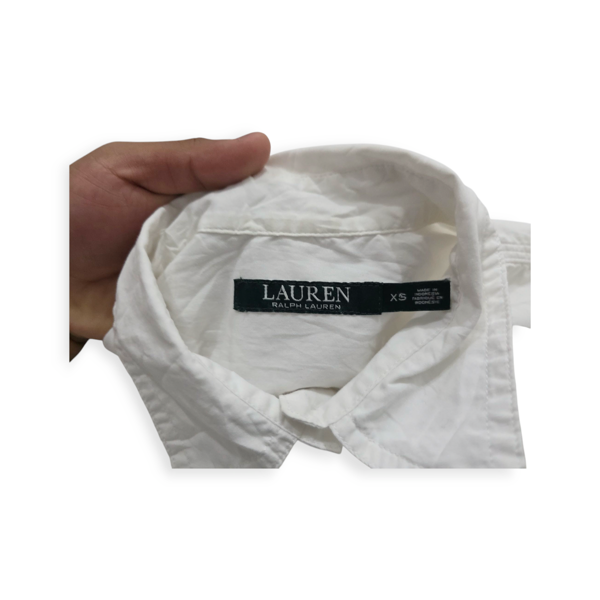 Camisa Mujer Ralph Lauren Talla Xs Blanca Manga Larga