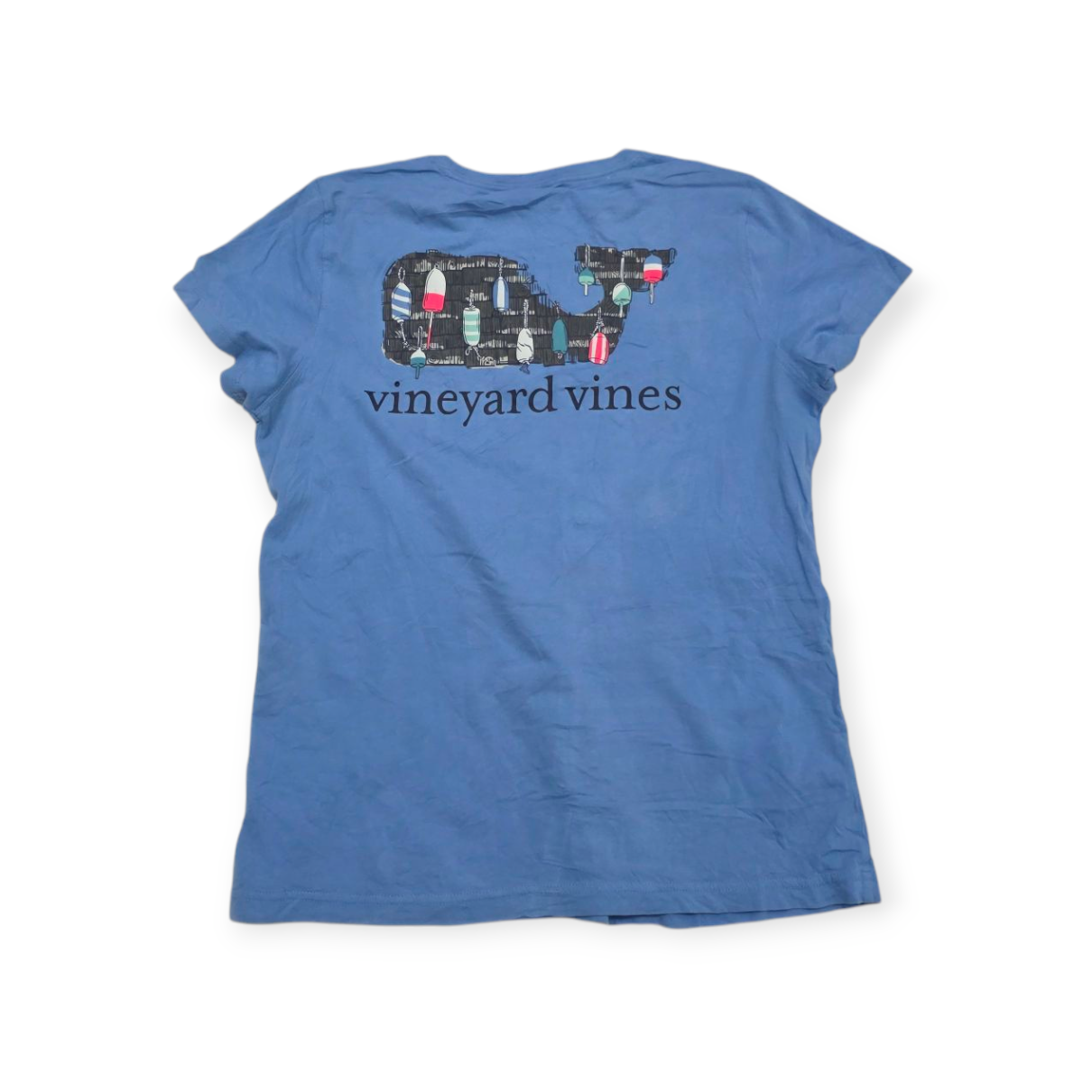 Playera Mujer Vineyard Vines Chico Azul Celeste Manga Corta
