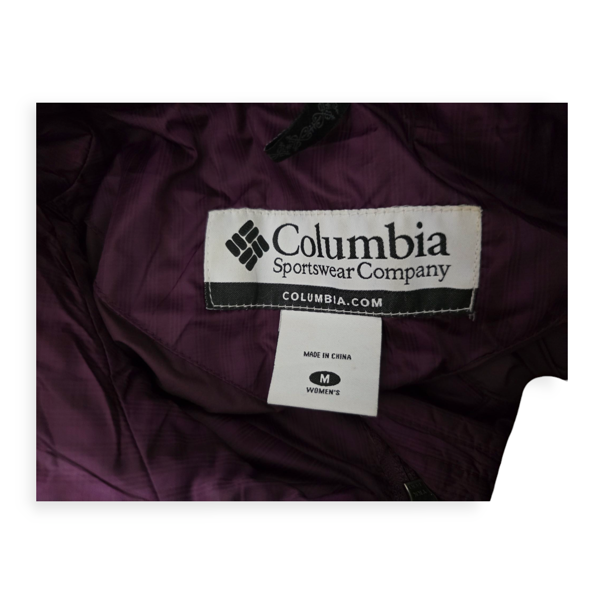 Chamarra Columbia Mediana M Color Vino De Pluma