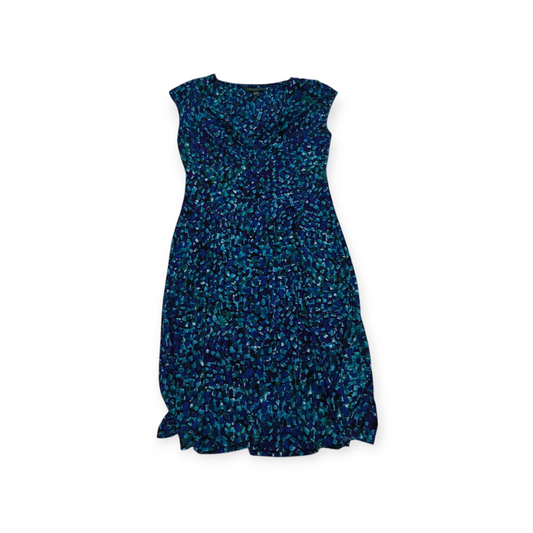 Vestido Ralph Lauren T- 8 S/mangas Azul De Diferentes Tonos