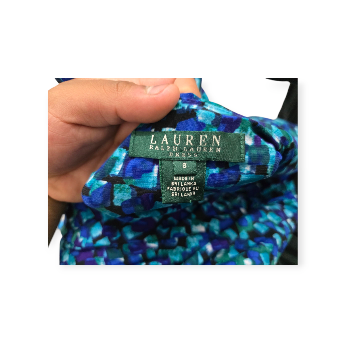 Vestido Ralph Lauren T- 8 S/mangas Azul De Diferentes Tonos