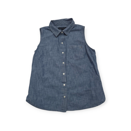 Camisa Tommy Hilfiger Mediana M Sin Mangas Azul Acero