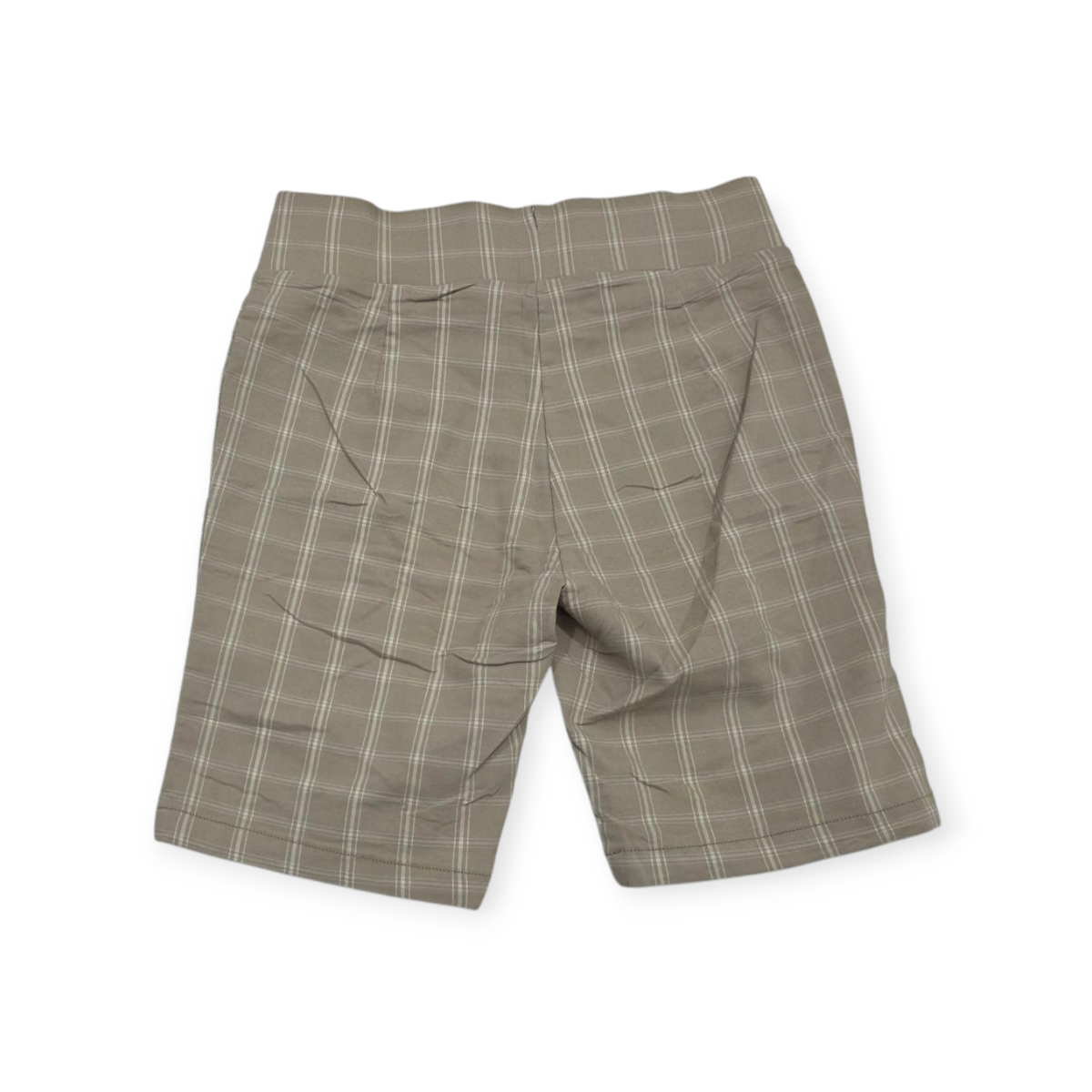 Short Tommy Hilfiger Talla 10 Color Cafe Claro Con Cuadros
