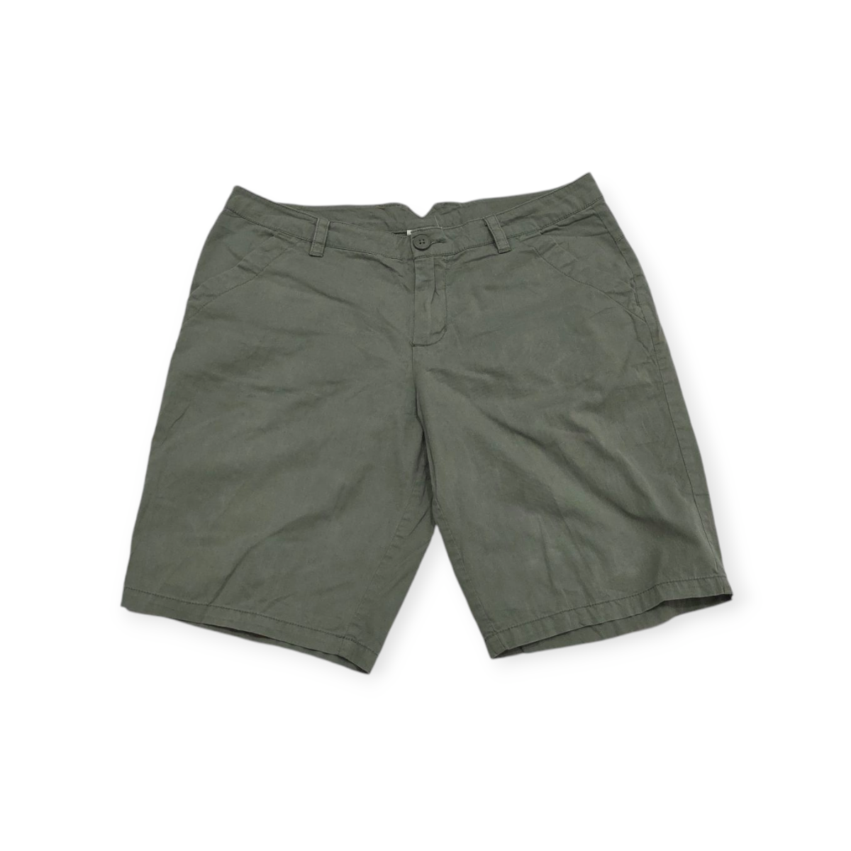 Bermuda Mujer Columbia Talla 10 Verde Grisaceo