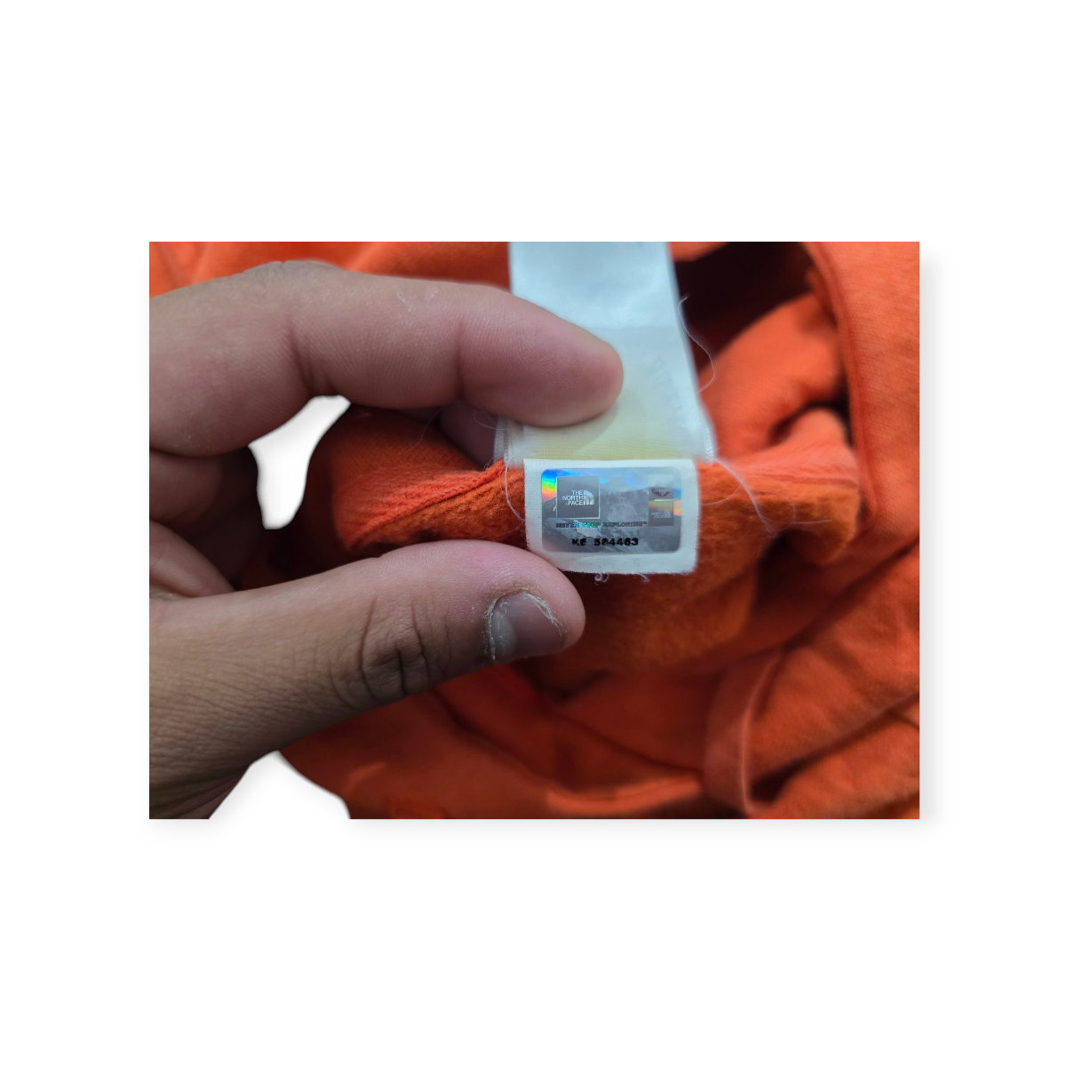 Hoodie The North Face Grande L Color Naranja De Mujer (