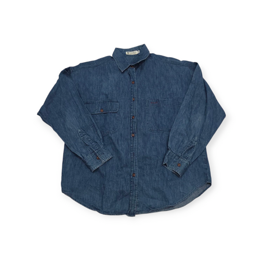 Camisa De Mezclilla Columbia Grande L De Mujer