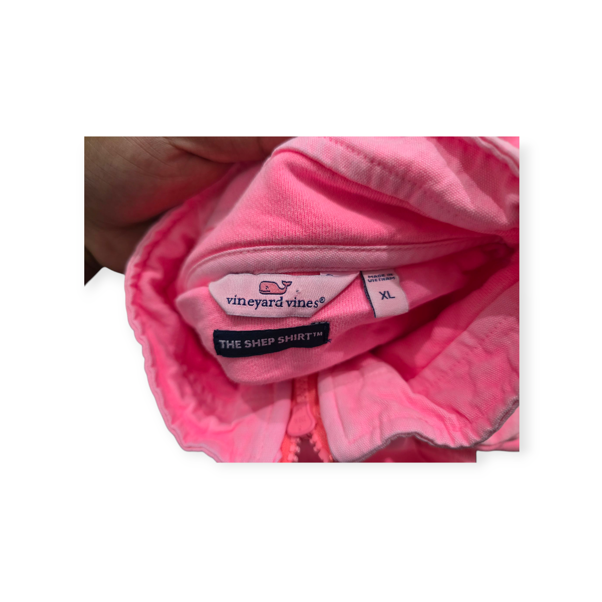 Sudadera Vineyard Vines Xgrande Xl Rosa Fosforescente