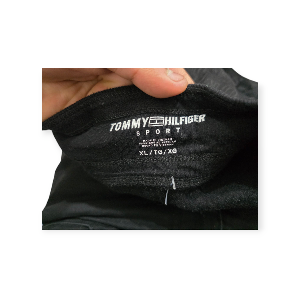 Pants Tommy HIlfiger Extra Grande gris con negro