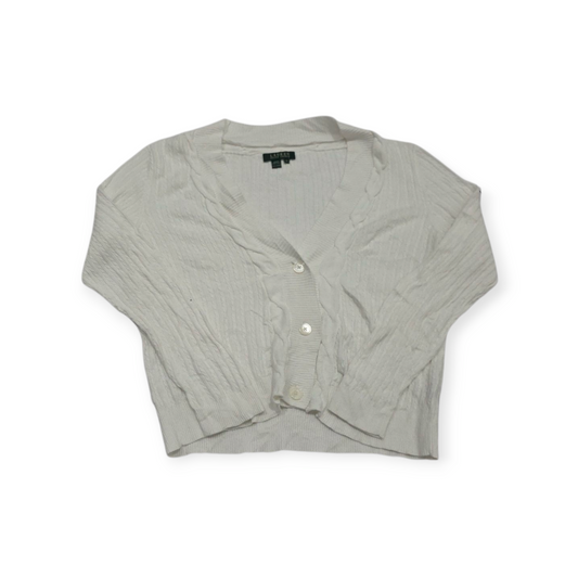 Sueter Ralph Lauren Xgrande Xl Blanco Con Botones