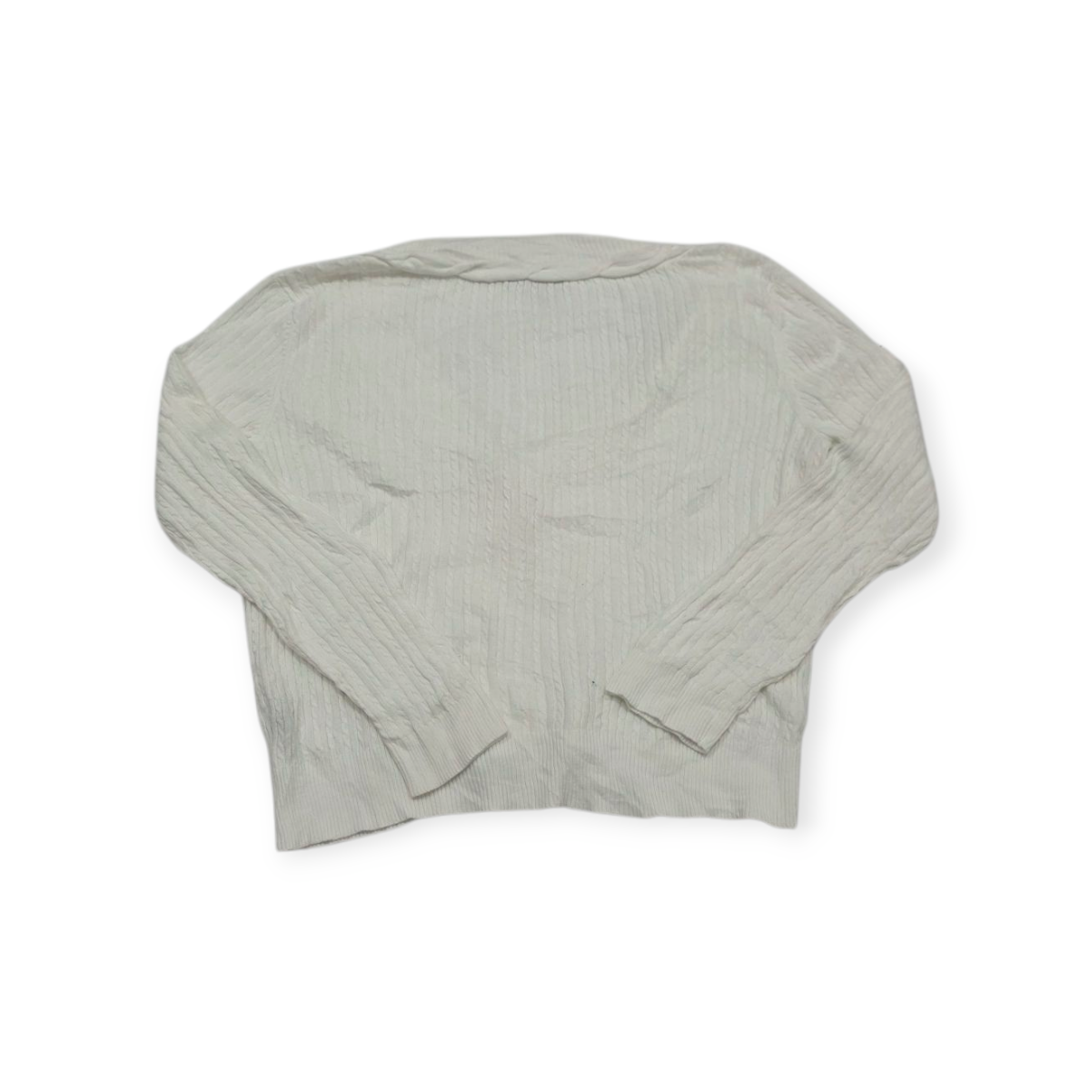 Sueter Ralph Lauren Xgrande Xl Blanco Con Botones