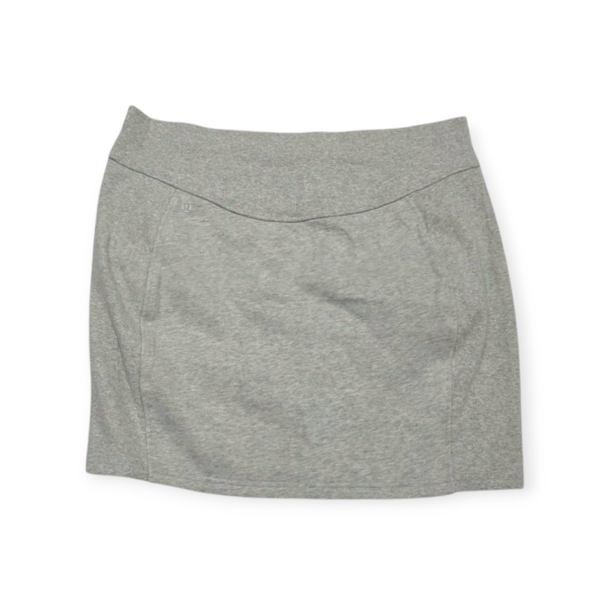 Falda Lululemon Xgrande Xl Gris Claro De Algodón