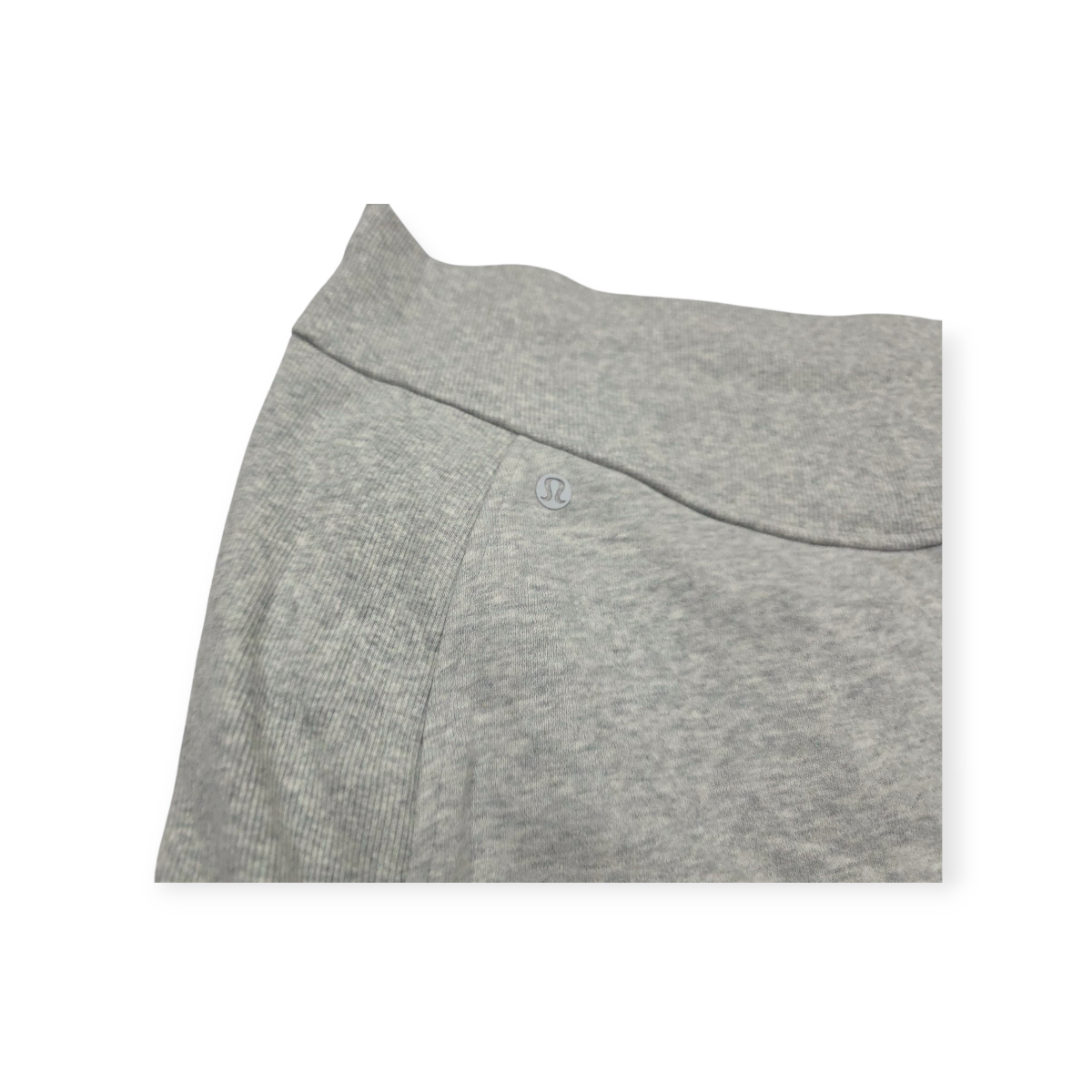 Falda Lululemon Xgrande Xl Gris Claro De Algodón