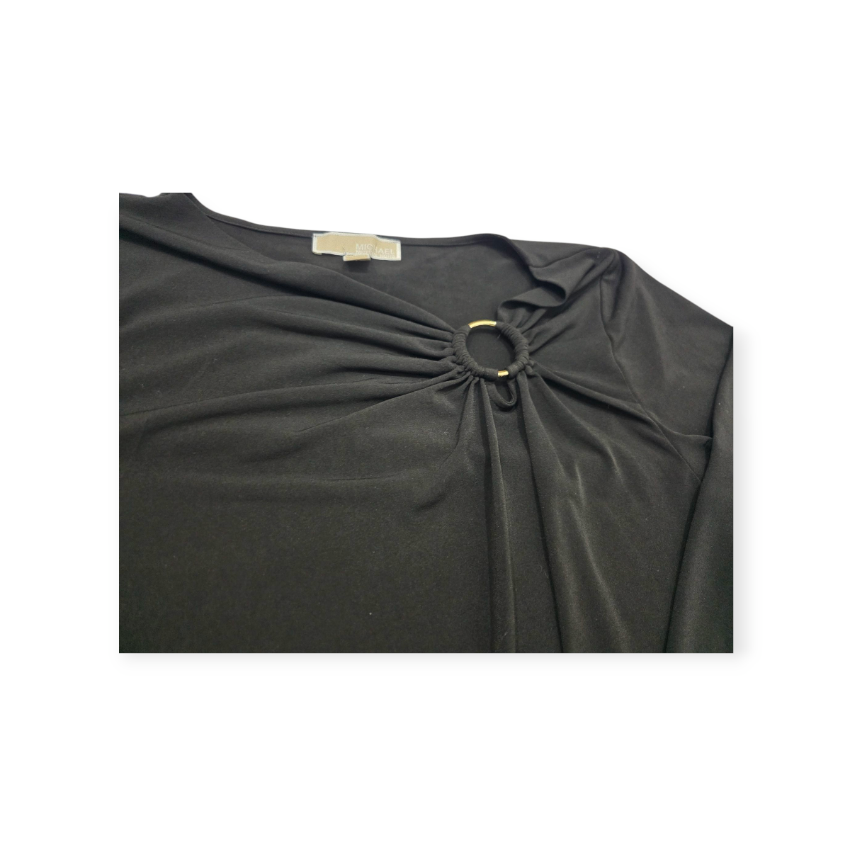 Blusa Michael Kors Negra Manga Larga Talla 2x