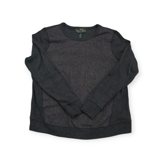 Sudadera Ralph Lauren Extra Grande De Mujer Gris Oscuro