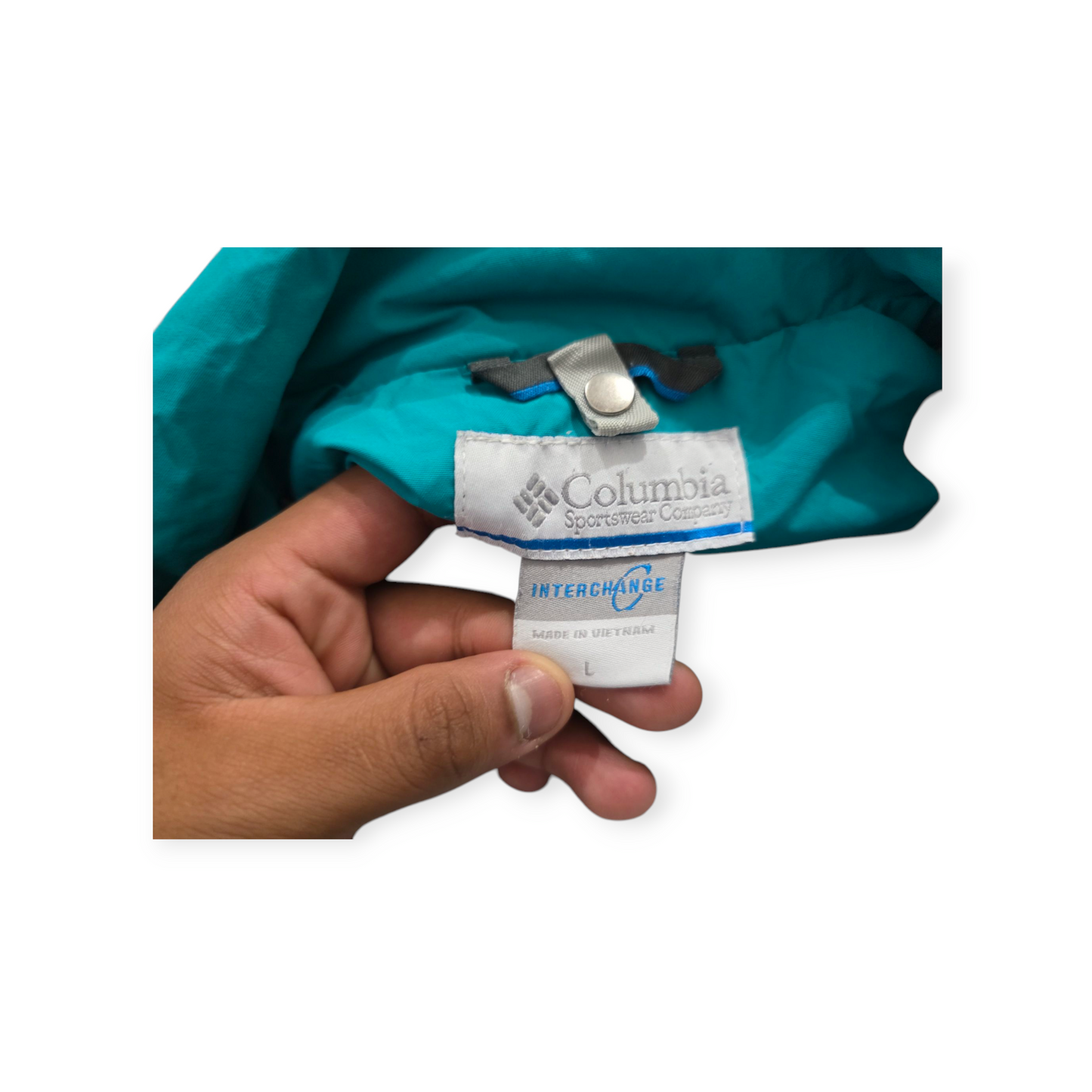 Chamarra Columbia 2 En 1 Interchange Grande L Color Azul