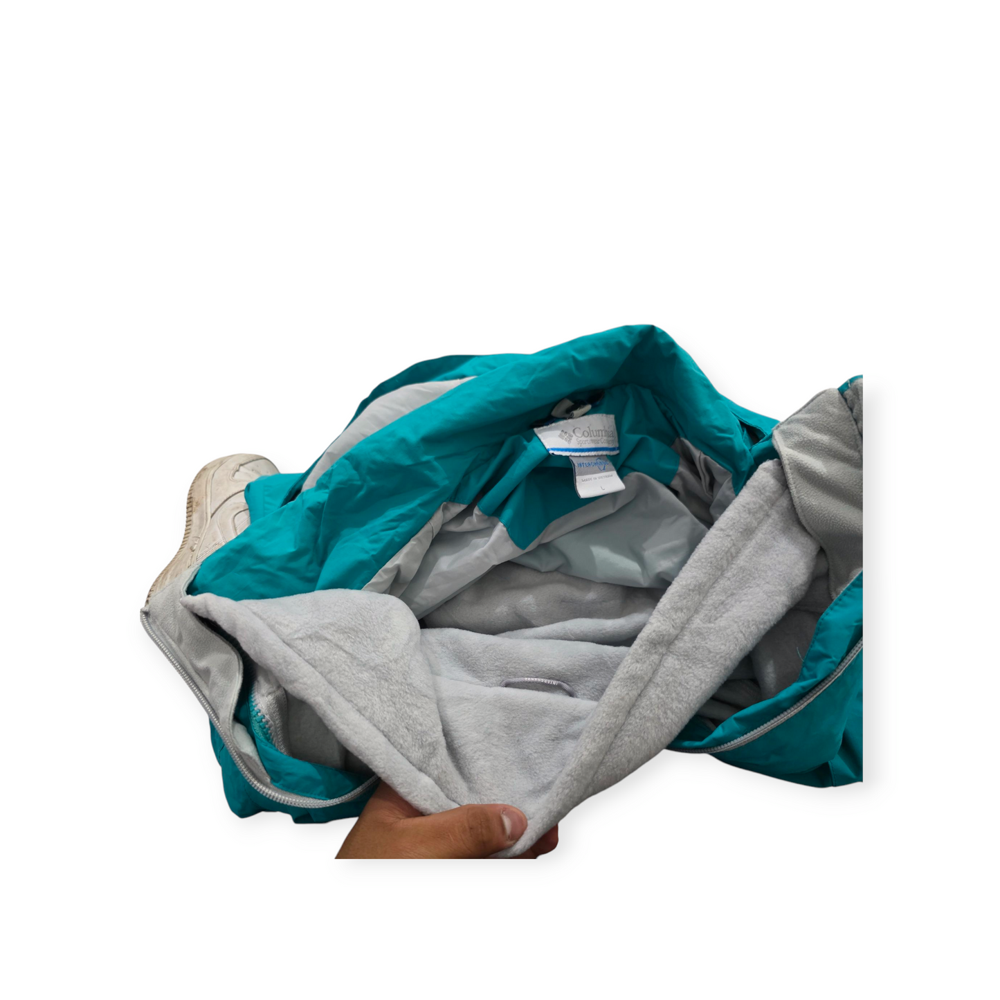 Chamarra Columbia 2 En 1 Interchange Grande L Color Azul