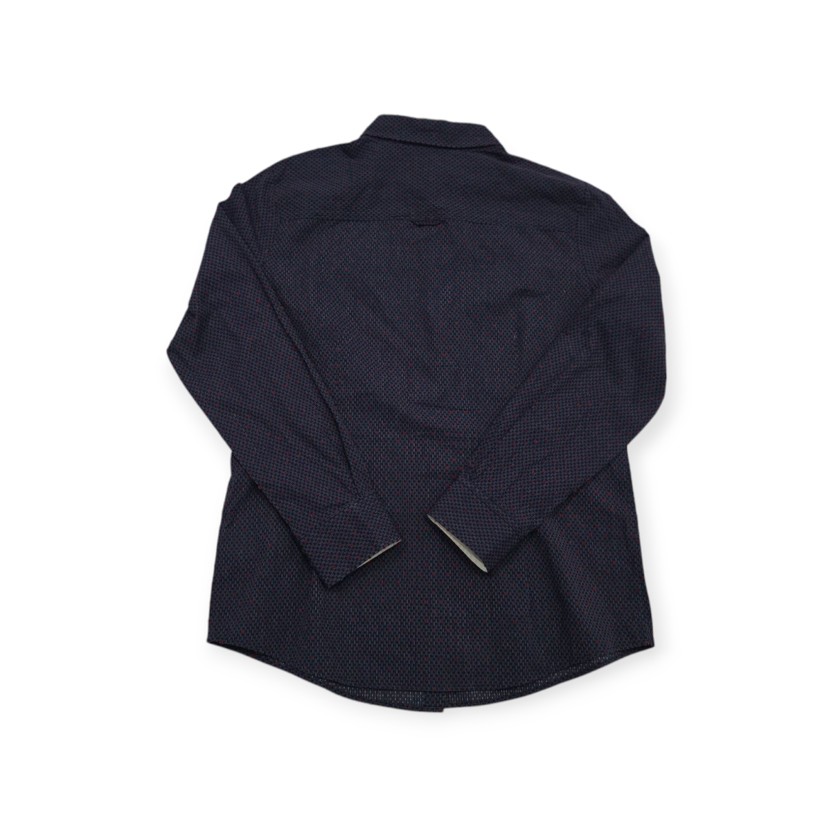 Camisa Brooks Brothers Azul Con Rojo Talla 12 Red Flete