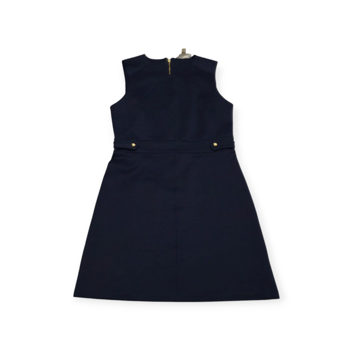 Vestido Michael Kors Grande L Azul Marino Con Dorado