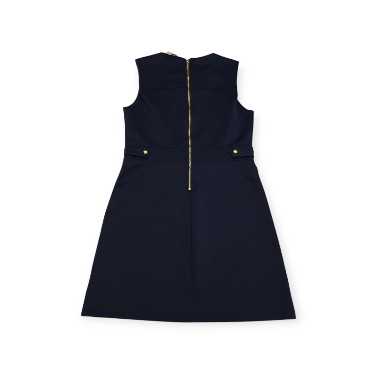 Vestido Michael Kors Grande L Azul Marino Con Dorado