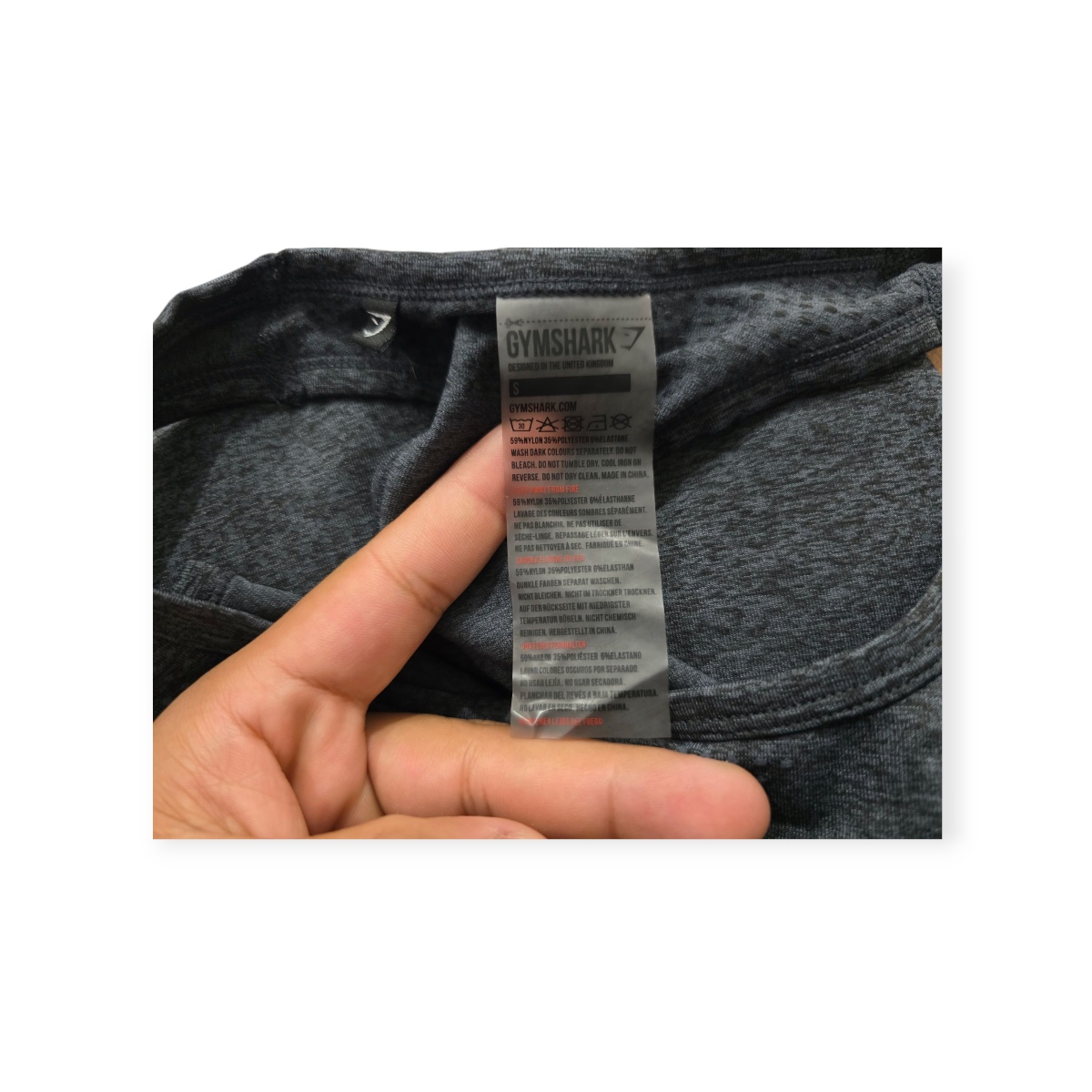 Playera Sin Mangas Gymshark Chico S Gris Oscuro