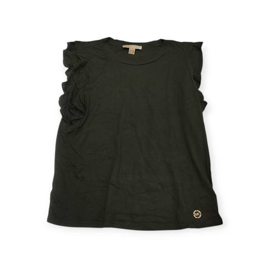 Blusa Michael Kors Grande L Verde Oscuro Manga Corta Amplia