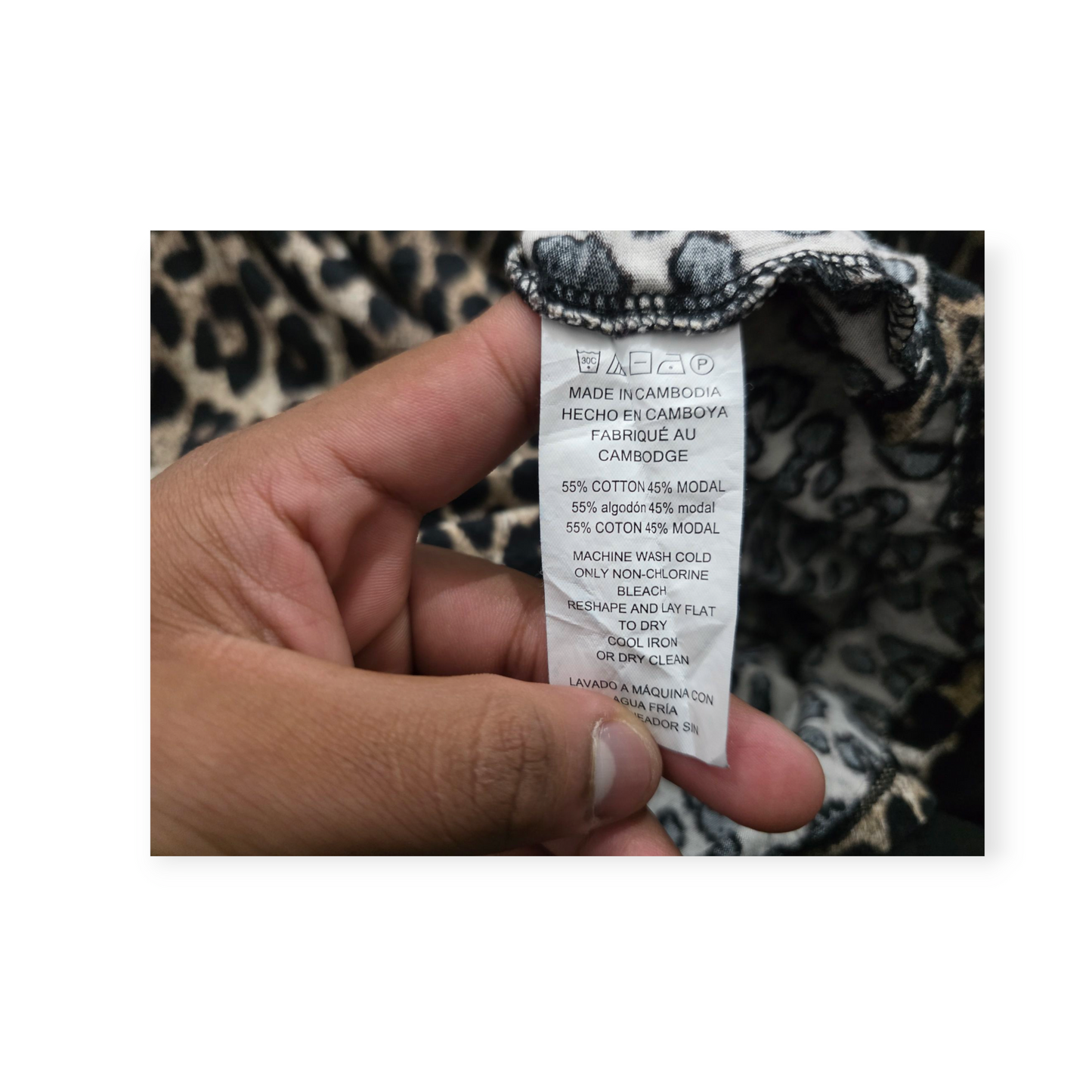 Blusa Michael Kors Grande L Animal Print Cafe
